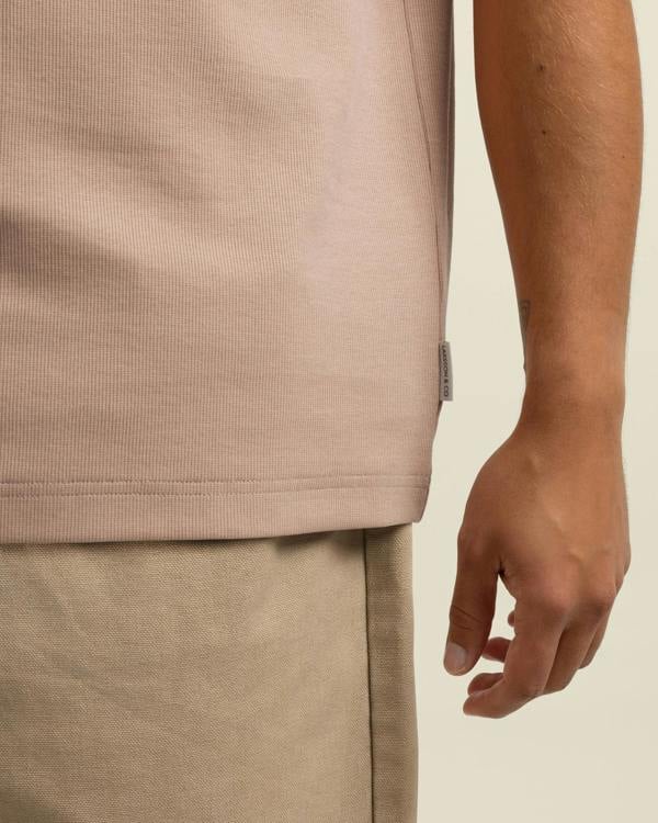 Larsson & Co Arvid - Ribbed T-Shirt