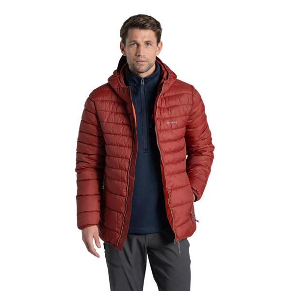 Craghoppers Mens Compresslite IX Hooded Padded Jacket - Red Jasper - 