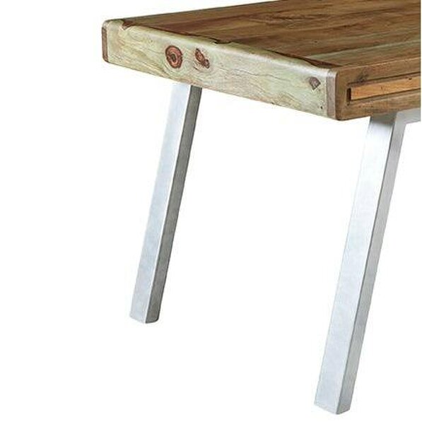 Wyld Haus Los Angeles Large Reclaimed Wood and Metal Dining Table
