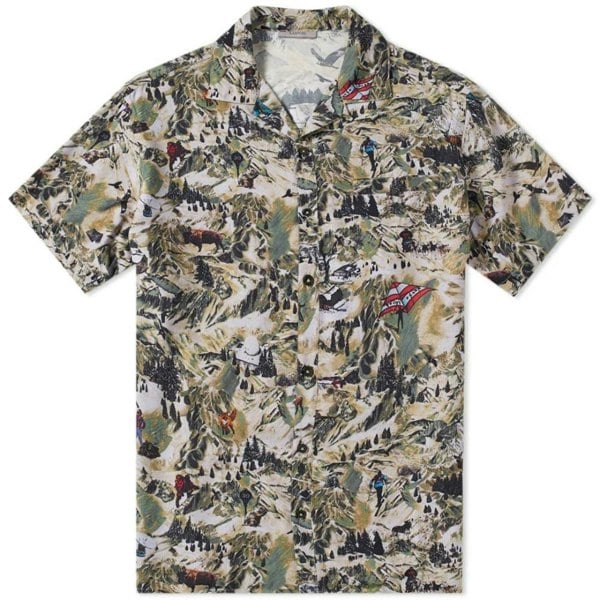 Lanvin Alpine Print Shirt - Khaki Green