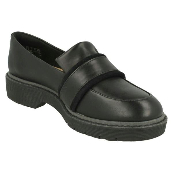 Clarks Ladies Clarks Flat Loafer Inspired Shoes Alexa Ruby