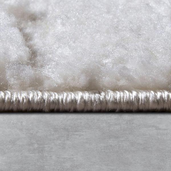 The Rugs High Pile – Soft Geometric Shaggy White Rug