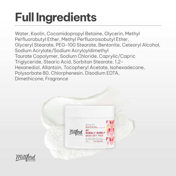 MILLFORD AC Bubbly Bubbly Wash-Off Pack 125g