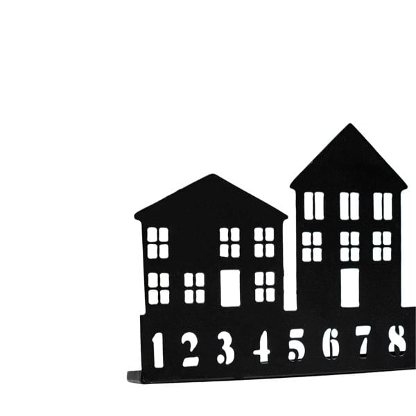 Ivyline Advent Tealight Centrepiece Metal Black