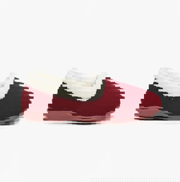 Sleepers SANDIE Womens Collared Full Slippers Wine