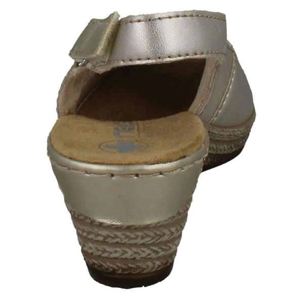 Rieker Ladies Rieker Slingback Wedge Sandals 62462