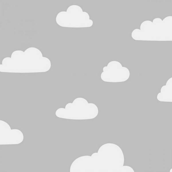 World Of Wallpaper Clouds Wallpaper - Grey/White - 