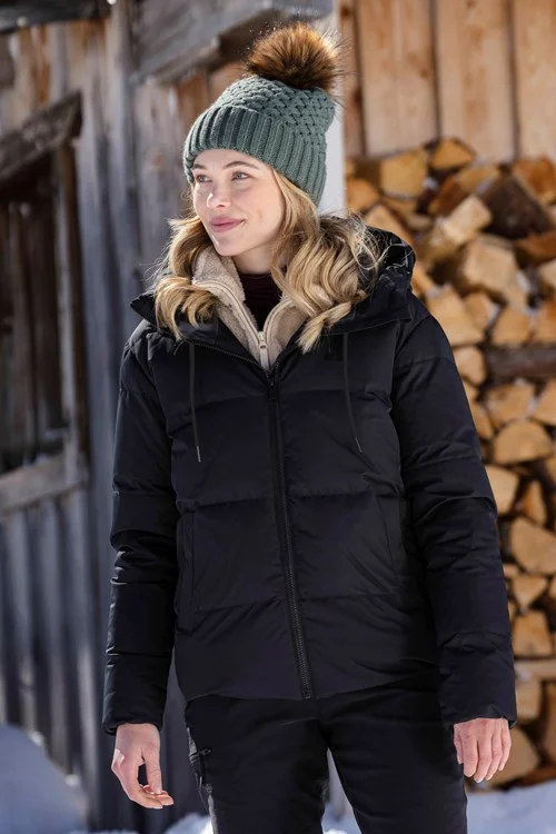 Mountain Warehouse Womens/Ladies Cosy Extreme Short Down Jacket - Black