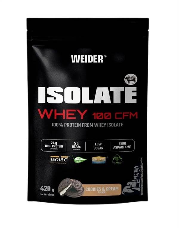 Weider Isolate Whey 100 CFM, Cookies & Cream - 420g