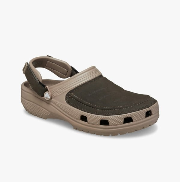 Crocs 207689-12H YUKON VISTA II LITERIDE Mens Clogs Mushroom/Chocolate