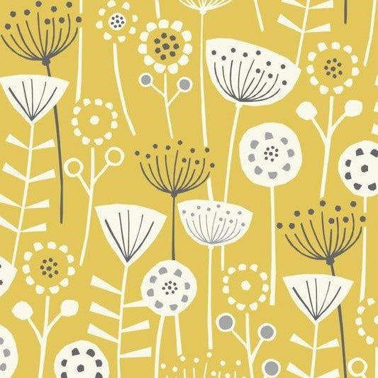 Bergen fabric close-up in Ochre