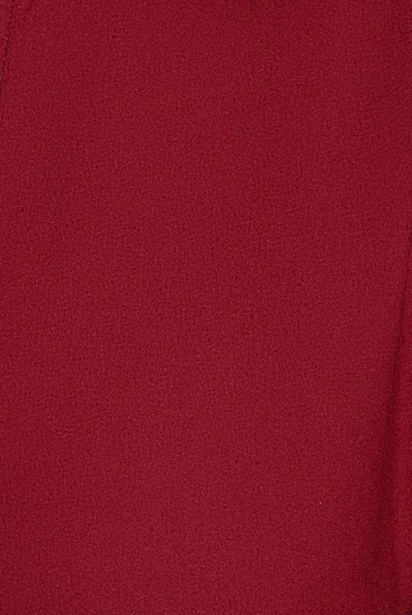 Tiered Shirt Belted Long Sleeve Midi Dress - Wine DR3721