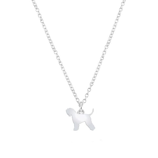 Mylee London Soft Coated Wheaten Terrier Silhouette Silver Necklace - Personalised