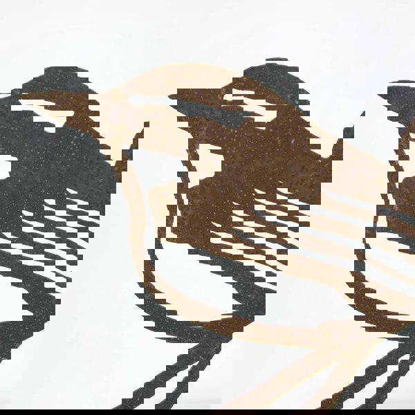 HOMESCAPES Steel Eurasian Wren Fence Topper