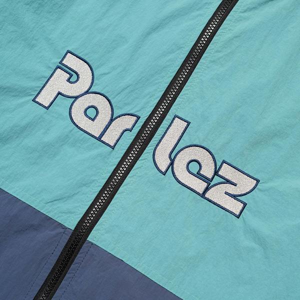 Parlez Rail Leaf Turquoise Track Jacket