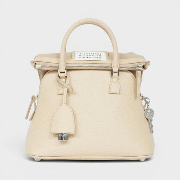 5AC Mini Bag Grainy Leather Beige | Maison Margiela