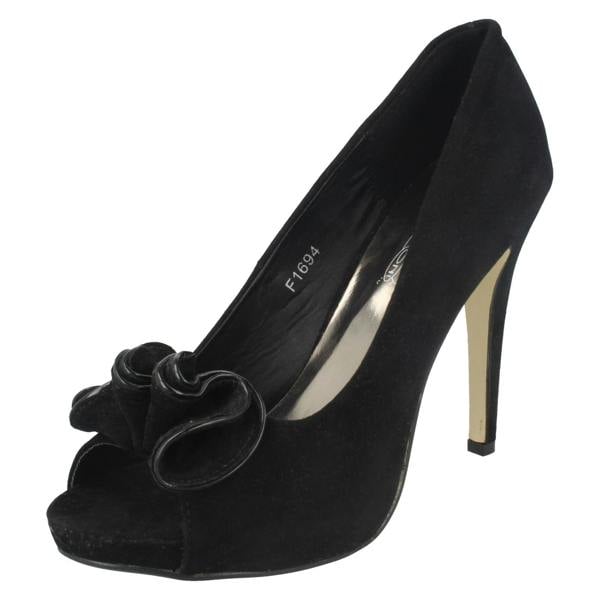 Spot On Ladies Spot On Slip On Heels