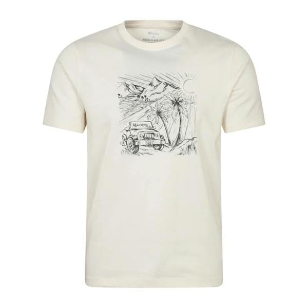 Mountain Warehouse Mens Ocean Drive T-Shirt - Off White - 