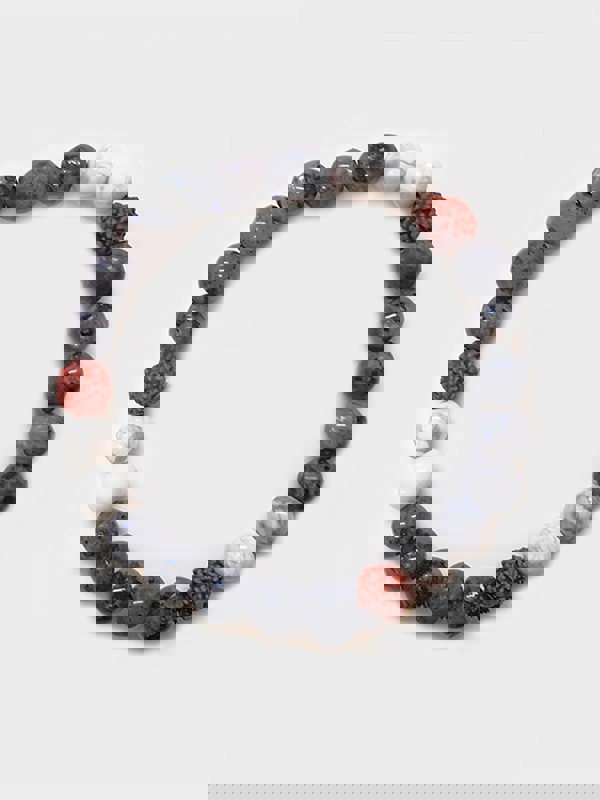 Yoga Studio Labradorite - Howlite & Rudraksha Mala Bead Bracelet