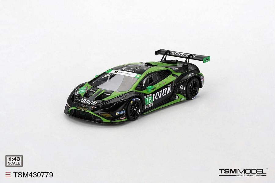 MCSlots Lamborghini Huracan GT3 EVO2 #78 Forte Racing 2023 IMSA Daytona 24Hrs 1:43 Scale TSM430779