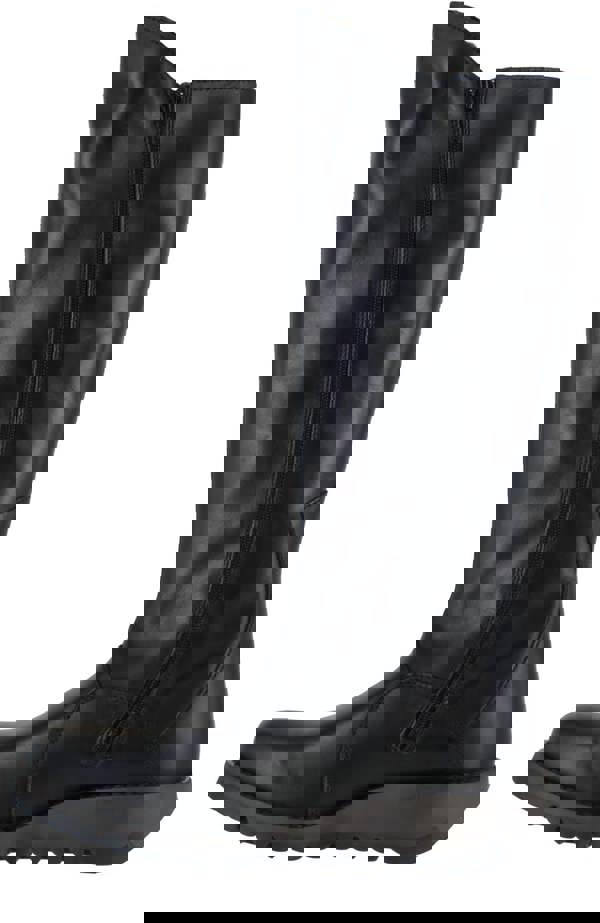 Fly London Mol 2 Womens Zip-Up Leather Wedged Knee High Leg Boots