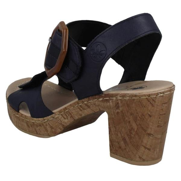 Rieker Ladies Rieker Block Heeled Sandal 66876