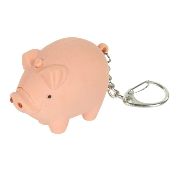 Regatta Great Outdoors Childrens/Kids Animal Keyring Torch - Pig (Pink)