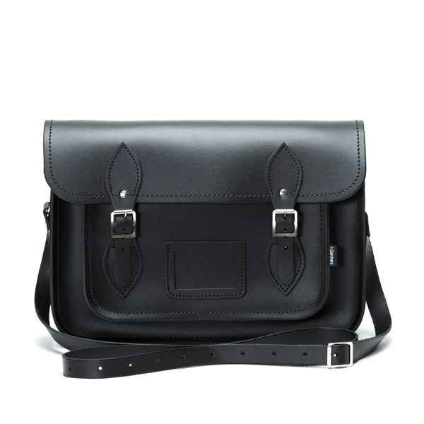 Zatchels Handmade Leather Satchel - Black