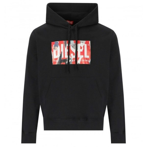 Diesel Torn Modern Hoodie - Black