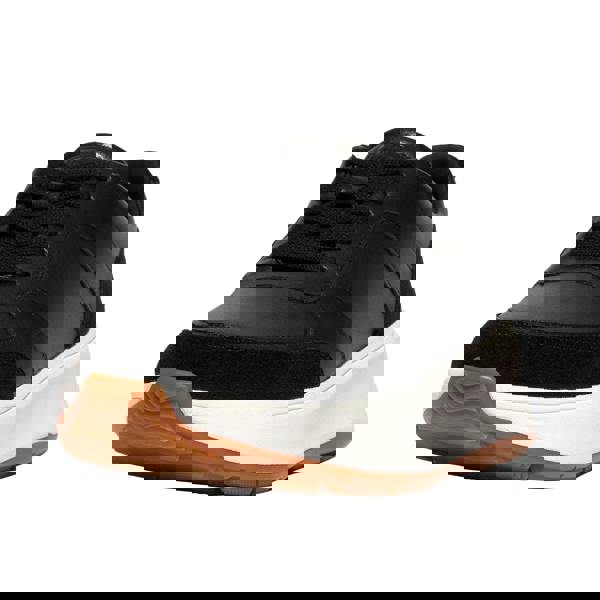 Fit Flop Womens/Ladies F-Mode Leather Flatform Trainers - Black - 