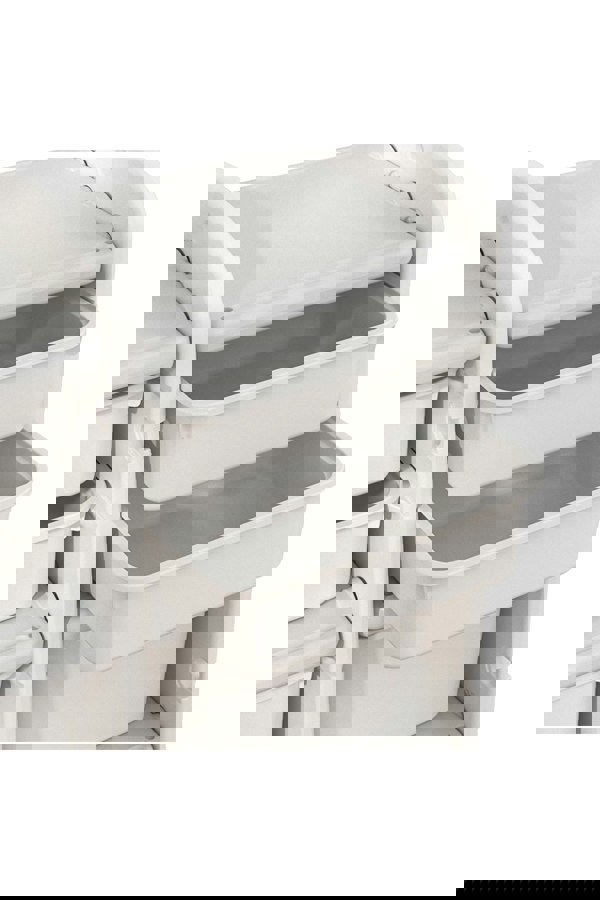 Living and Home Kids Storage Cabinet for Toys Clothes Books, Plastic Organizer