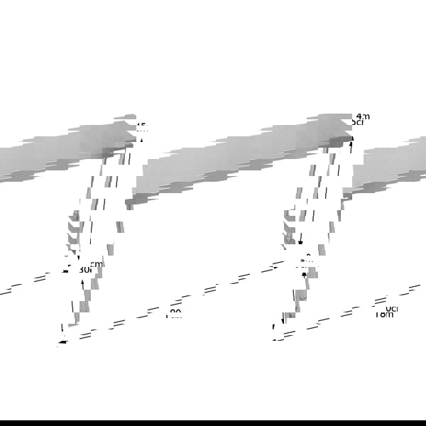 Kukoo 6ft Catering Bench With Single Over-Shelf