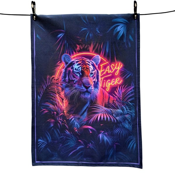 Love Frankie Easy Tiger Tea Towel
