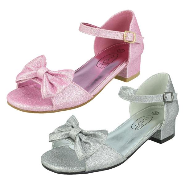 Spot On Girls Spot On Bow Trim Sandals H1116