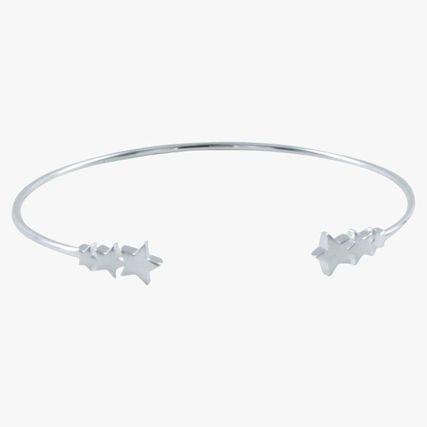 Sterling Silver Shooting Star Cuff Bracelet - Reeves & Reeves