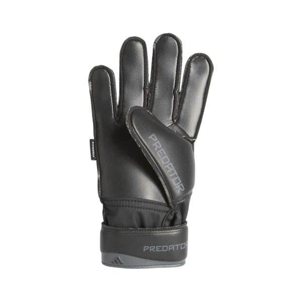 Adidas Childrens/Kids Predator Match Fingersave Football Goalkeeper Gloves - Black - 