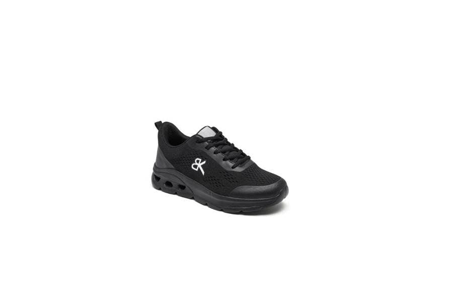 Everyday AirFlex Lightweight Lace-Up Comfort Trainers Black, featuring lace-up fastening for a secure and adjustable fit