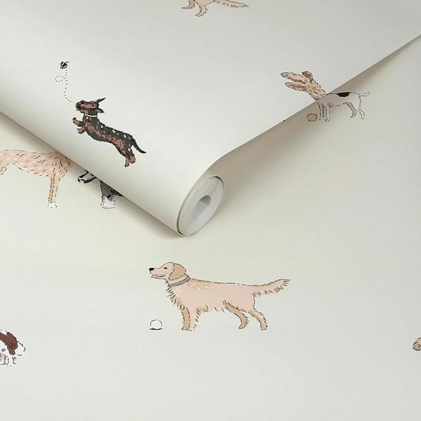 Sophie Allport Doggy Daycare Off White Wallpaper