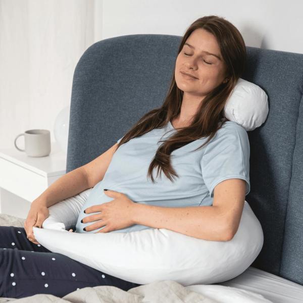 Pregnancy & Feeding Cushion 4 in 1 - British Wool 100% Cotton Cover Putnams natural pregnancy pillows best