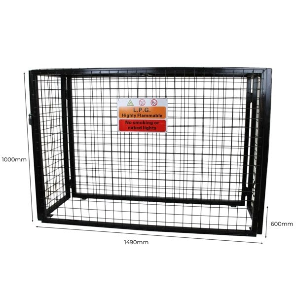 Monstershop Gas Bottle Mesh Cage 1000mm