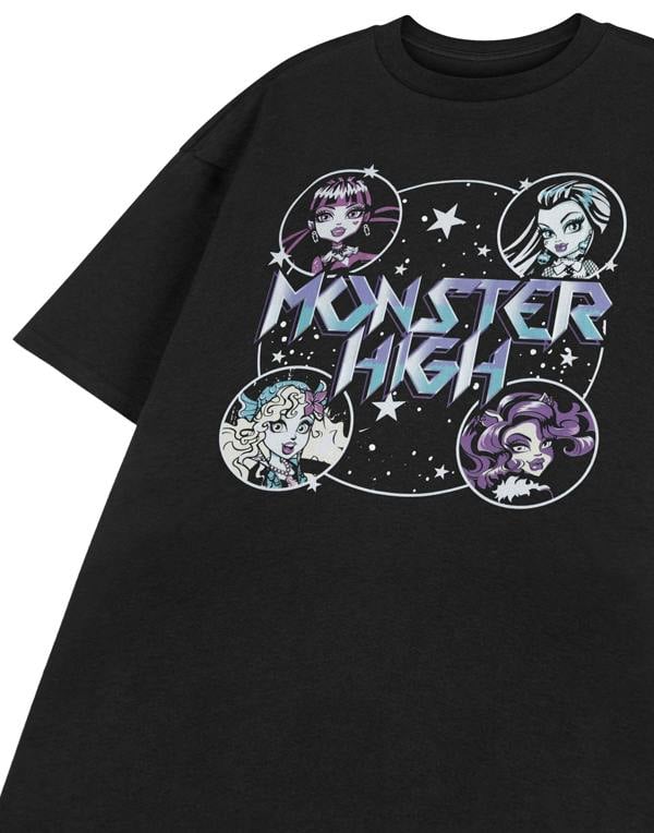 Monster High Womens Black All The Ghouls Short Sleeved T-Shirt