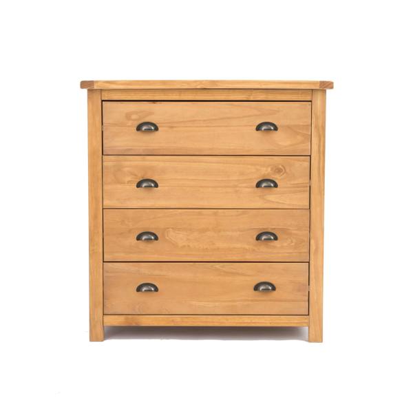 Lugo 4 Drawer Chest of Drawers Brass Cup Handle