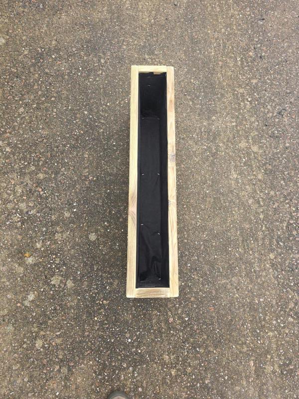 Narrow Lined Decking Planter ideal for growing screens 15cm wide