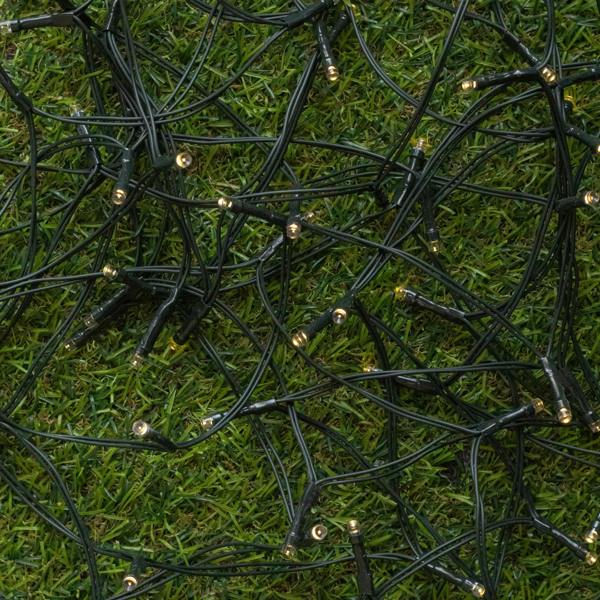 Samuel Alexander 4.9m Solar Powered Outdoor Garden String Lights with 50 Warm White LEDs