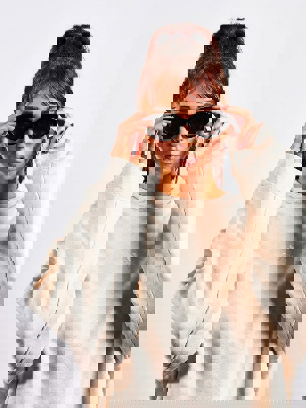 SVNX Structured angular frame cat eye sunglasses