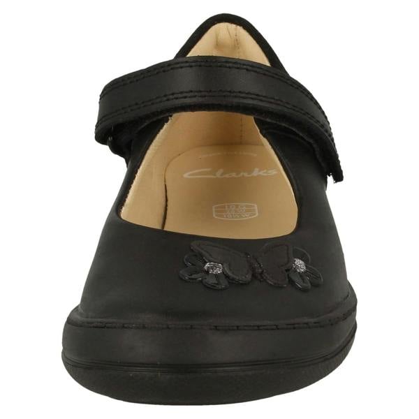 Clarks Girls Clarks Butterfly Detailed School Shoes Scooter Daisy