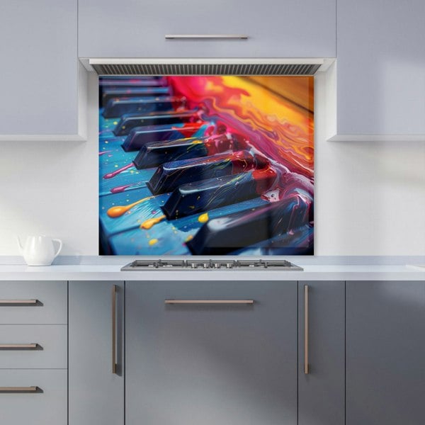 Warren Reed - Designer Colorful Melody: A Piano's Dream Kitchen Splashback