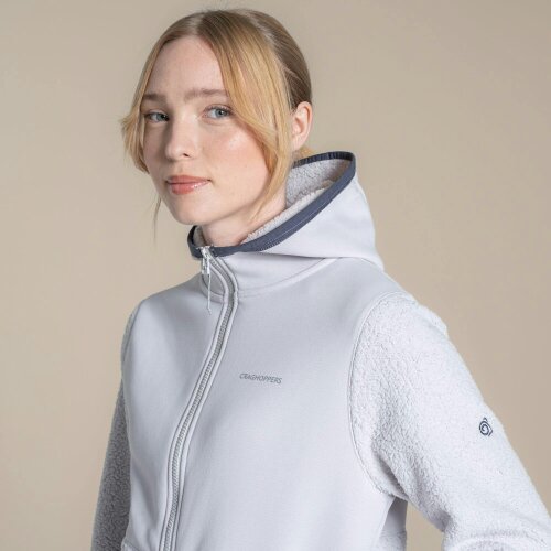 Craghoppers Womens Telesto Hooded Fleece Jacket - Lunar Grey