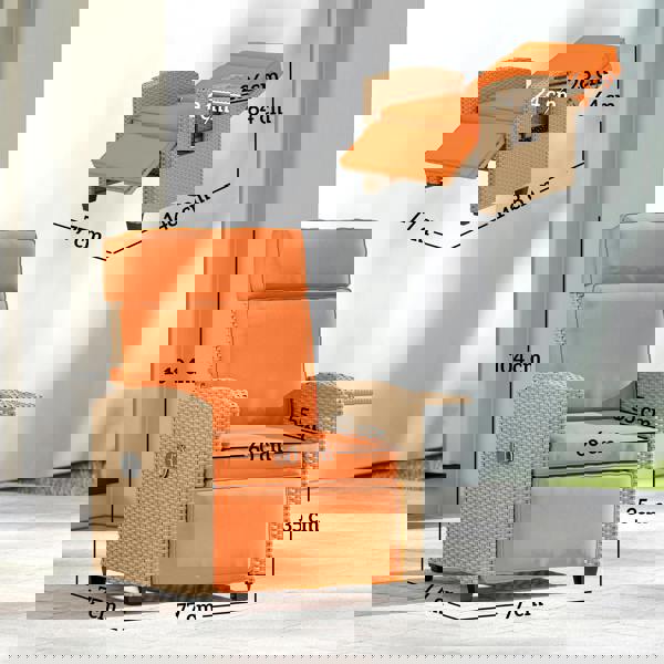 Rattan Recliner Chair