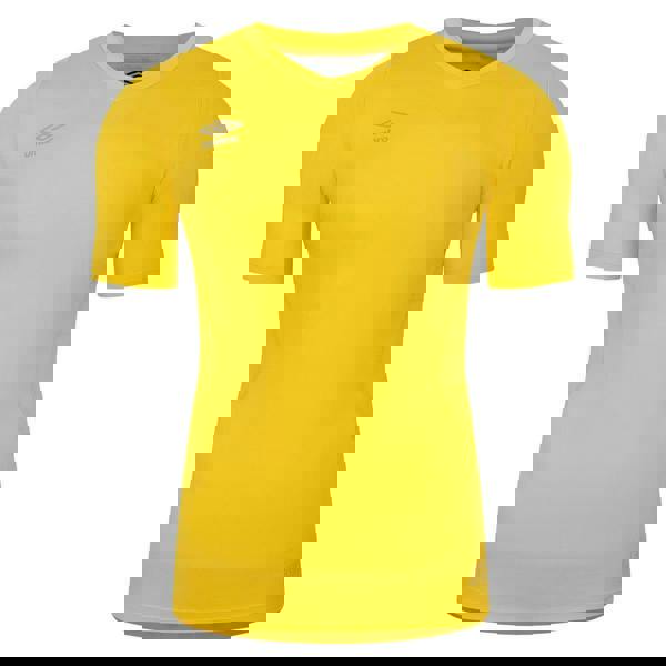 Umbro Mens Elite V Neck Base Layer Top - Yellow